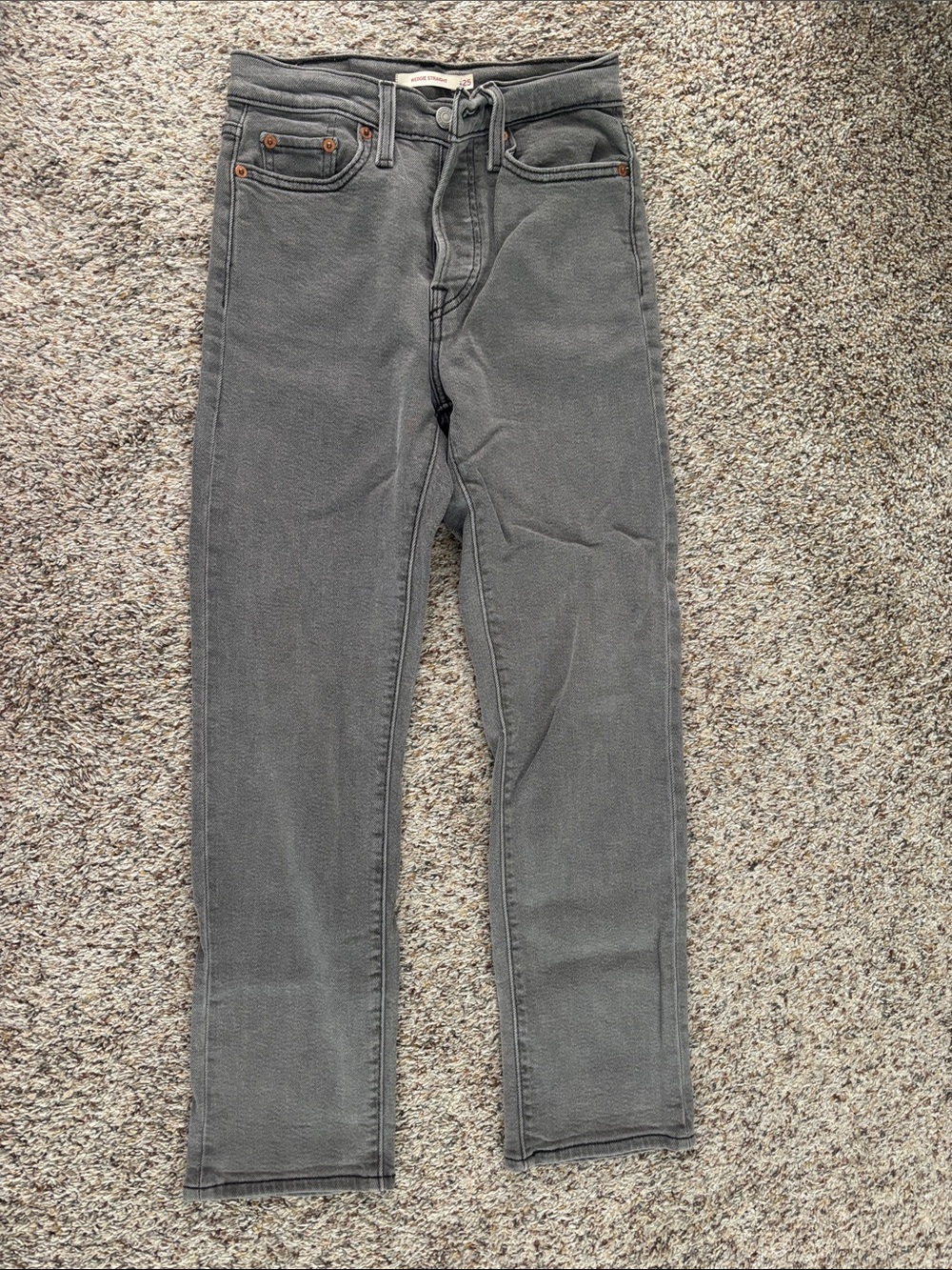 Levi’s Women’s Grey Wedgie Straight  Jeans 25X28